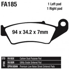 EBC Brake Pad, Carbon Dual Purpose Blend - FA185X