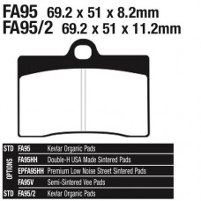 EBC Brake Pad, Organic Street Blend - FA95/2